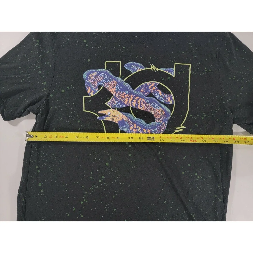 Kevin Durant KD Nike Dri-Fit‎ Black Eel Graphic Tee Shirt - Mens L EUC